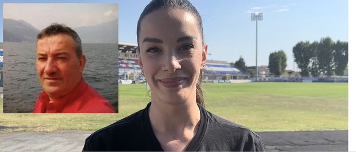 La vicepresidente Stefania Salmerigo e il tifoso Renato Nicolis La vicepresidente Stefania Salmerigo e il tifoso Renato Nicolis