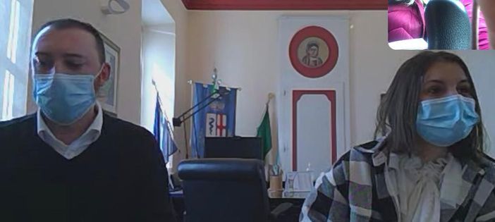 Il vicesindaco Gabriele Moltrasi e l'assessore Claudia Guaglianone