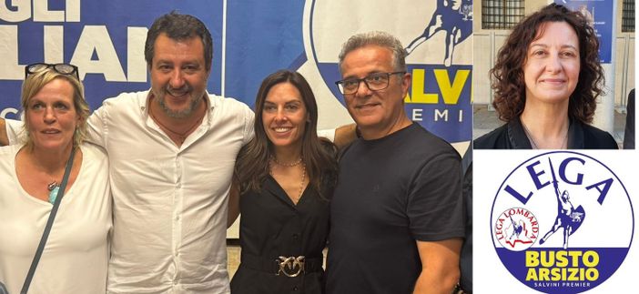 Da sinistra: Reguzzoni, Salvini, Tovaglieri, Albani. Nel riquadro, Maffioli Da sinistra: Reguzzoni, Salvini, Tovaglieri, Albani. Nel riquadro, Maffioli