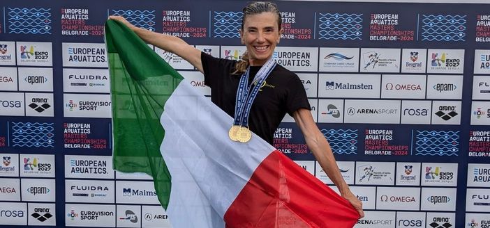 Michela Barbini conquista l’oro nel sincro agli Europei di Belgrado Michela Barbini conquista l’oro nel sincro agli Europei di Belgrado