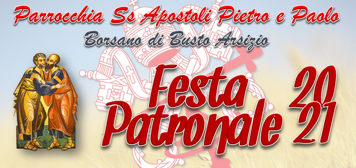 La locandina della festa patronale