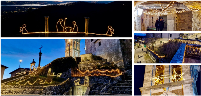 Luci delle feste al Sacro Monte (Foto Comune di Varese)