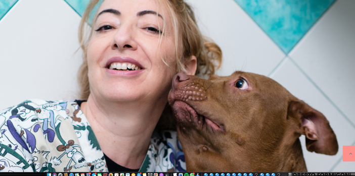 La dottoressa Monica Pais con Palla