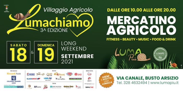 Busto, nel fine settimana torna “Lumachiamo”