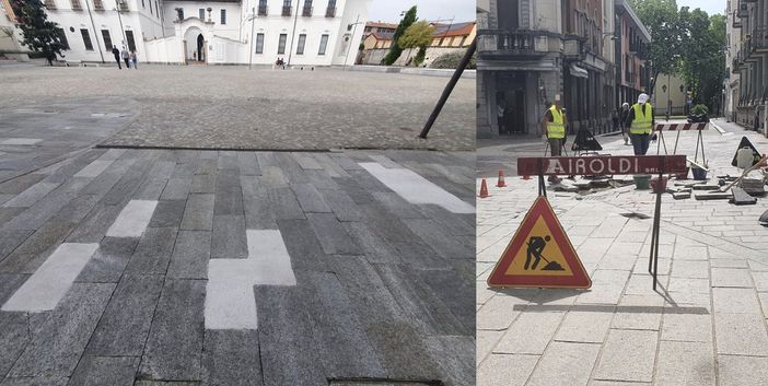 FOTO. Lifting in centro. Ma in piazza Vittorio Emanuele per ora solo le "toppe" FOTO. Lifting in centro. Ma in piazza Vittorio Emanuele per ora solo le "toppe"