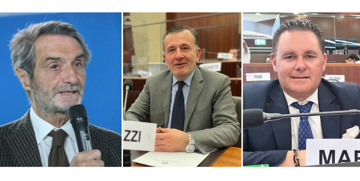 Da sinistra: il presidente Fontana e i consiglieri Ferrazzi e Marrelli Da sinistra: il presidente Fontana e i consiglieri Ferrazzi e Marrelli