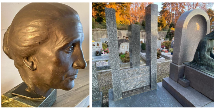 Rubato al cimitero di Sant'Ambrogio il ritratto della madre dell'artista Angelo Frattini Rubato al cimitero di Sant'Ambrogio il ritratto della madre dell'artista Angelo Frattini