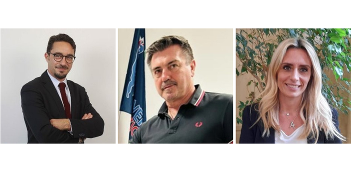 Da sinistra: Argentiero, Falciglia e Caruso Da sinistra: Argentiero, Falciglia e Caruso