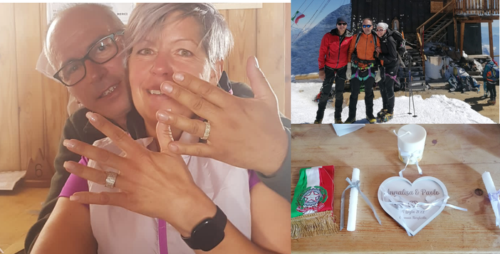 Immagini di felicità ad alta quota