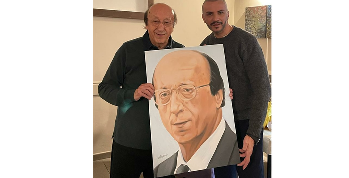 Luciano Moggi, Simone Inzaghi e Ficarra e Picone con Alfonso Restivo