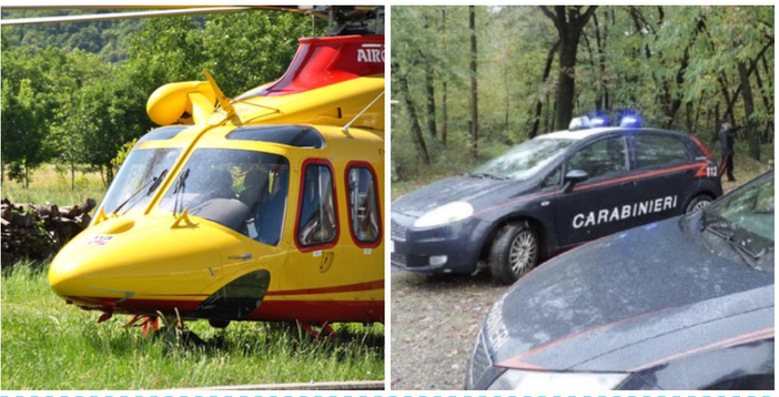 Sul posto sono intervenuti elisoccorso e carabinieri Sul posto sono intervenuti elisoccorso e carabinieri