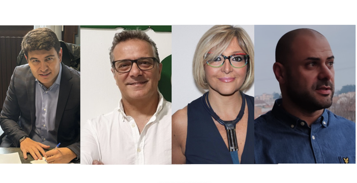 Da sinistra: Folegani, Albani, Colombo e Sabba Da sinistra: Folegani, Albani, Colombo e Sabba