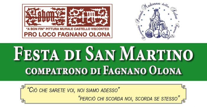 Arte e devozione, oggi Fagnano ringrazia San Martino Arte e devozione, oggi Fagnano ringrazia San Martino