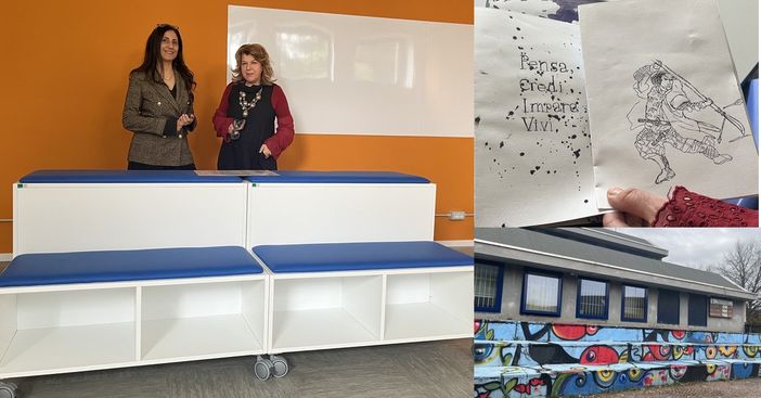 FOTO. Digitale o calligrafia? Tutti e due: viaggio al Montessori di Cardano dove non si lascia indietro nessuno