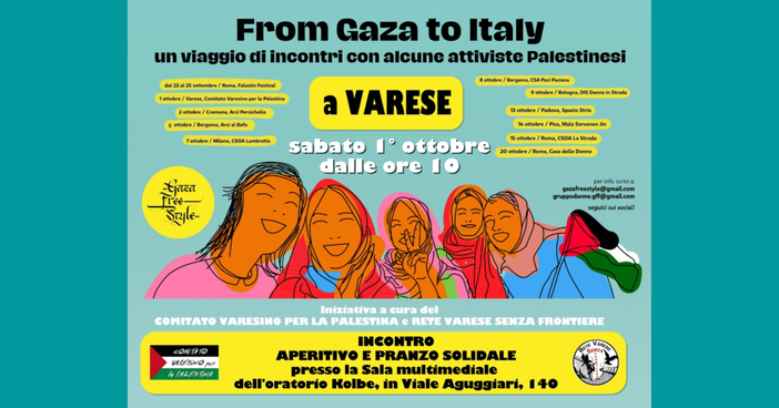 From Gaza to Italy: tre attiviste palestinesi raccontano a Varese i diritti nella Striscia e il progetto della Casa Internazionale delle Donne From Gaza to Italy: tre attiviste palestinesi raccontano a Varese i diritti nella Striscia e il progetto della Casa Internazionale delle Donne