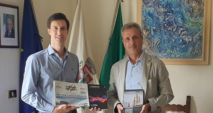 Il consigliere Andrea Pisani e il sindaco Pietro Ottaviani Il consigliere Andrea Pisani e il sindaco Pietro Ottaviani