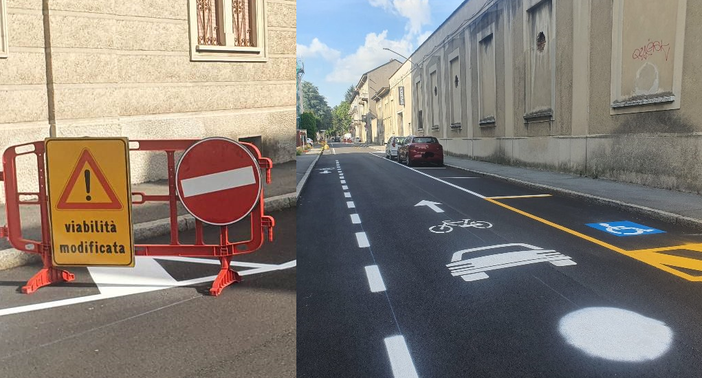 Busto, ecco il senso unico in via Galvani