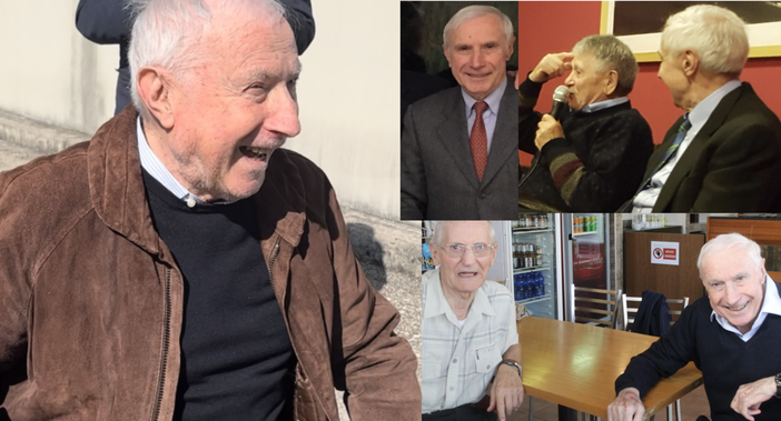 A sinistra, Gipo all'intitolazione della sala stampa ad Adamo Cocco, poi in altri momenti, accanto al terzino tigrotto Pippo Taglioretti e al presidente onorario dell'Antoniana Luigi Gualdoni A sinistra, Gipo all'intitolazione della sala stampa ad Adamo Cocco, poi in altri momenti, accanto al terzino tigrotto Pippo Taglioretti e al presidente onorario dell'Antoniana Luigi Gualdoni