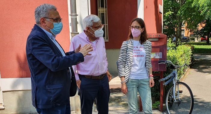 Maggioni e il Pd a Sant'Anna Maggioni e il Pd a Sant'Anna