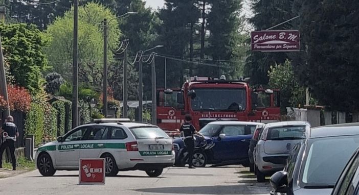 I soccorsi sul posto (foto gentilmente concessa da Olgiate Si-Cura)