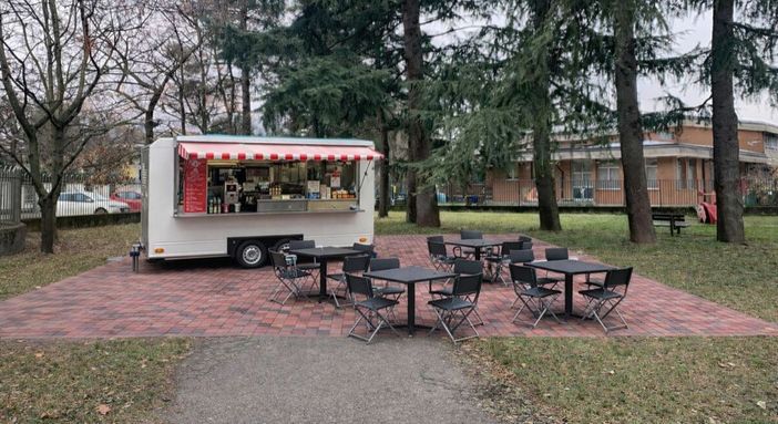 Rendering della nuova area ristoro