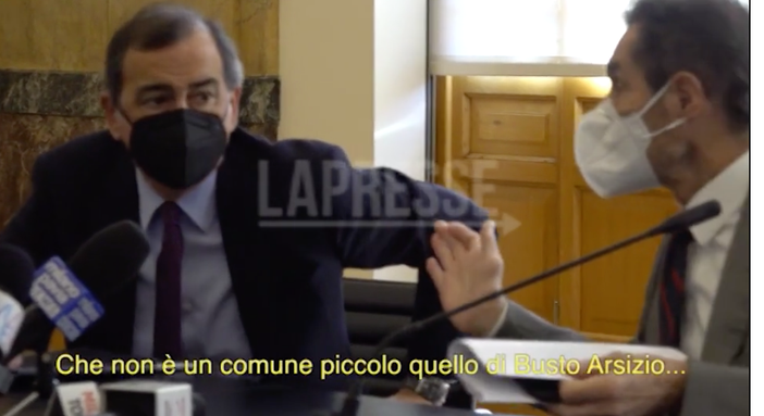 Sala e Fontana in una sequenza del video de La Presse