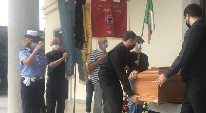 Momenti del funerale dello storico sindaco Bianchi