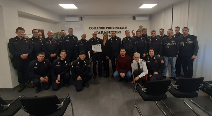 Il saluto dell'Arma dei carabinieri al brigadiere capo Salvatore Di Bella: una vita a difesa dell'ambiente