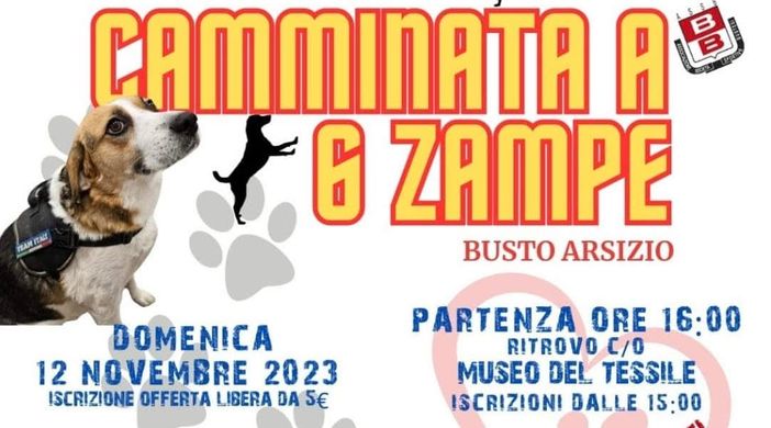 Una camminata a sei zampe. E anche benefica