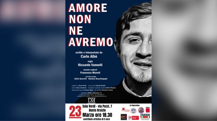“Amore non ne avremo. Una notte con Peppino Impastato”, lo spettacolo per ricordare le vittime di mafia “Amore non ne avremo. Una notte con Peppino Impastato”, lo spettacolo per ricordare le vittime di mafia