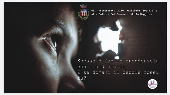 Il manifesto dell'iniziativa a Gorla Maggiore Il manifesto dell'iniziativa a Gorla Maggiore