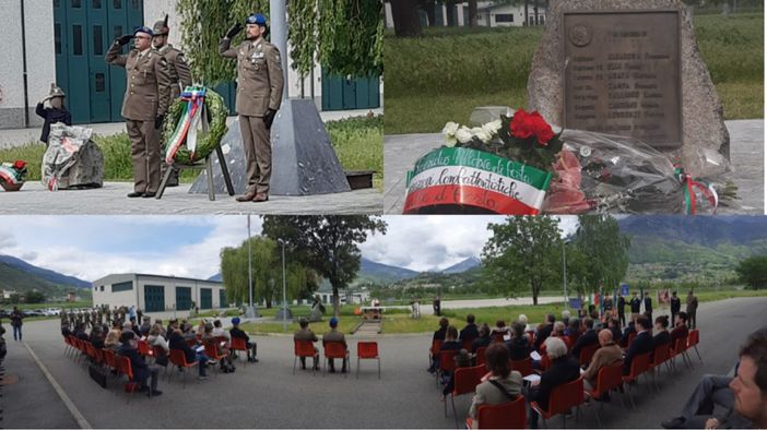 A Pollein l'omaggio alle vittime dello schianto in elicottero dopo 50 anni. Il ricordo del bustocco Candiani