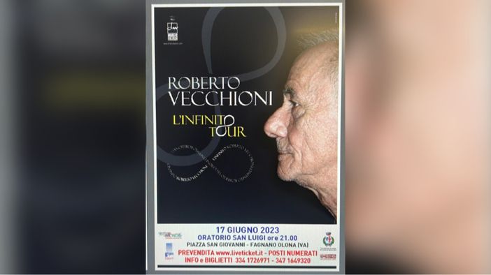 Roberto Vecchioni arriva all'oratorio di Bergoro