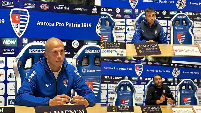 Il «rammarico» di Fietta, Ghioldi e Mister Colombo dopo Pro Patria-Virtus Verona