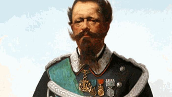 “Dù bafuni teme'l Manuèl” - “Due baffoni come quelli del Re Vittorio Emanuele II”