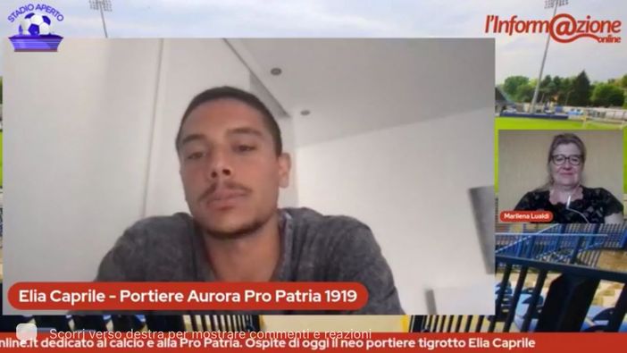 Elia Caprile a &quot;Stadio Aperto&quot;