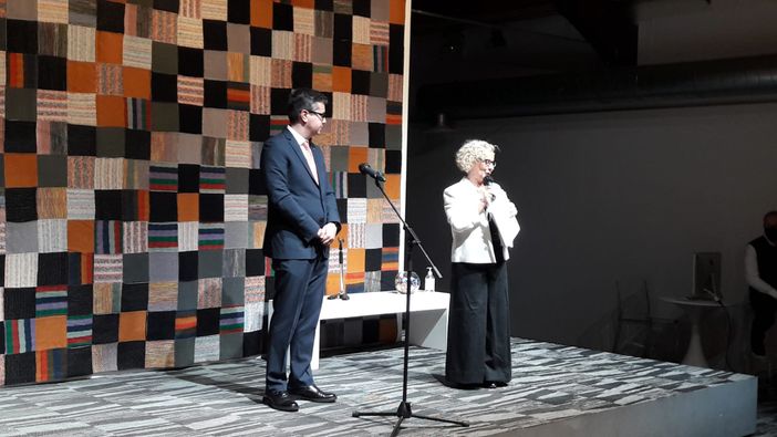 La direttrice del Maga, Emma Zanella, e il sindaco di Gallarate, Andrea Cassani La direttrice del Maga, Emma Zanella, e il sindaco di Gallarate, Andrea Cassani