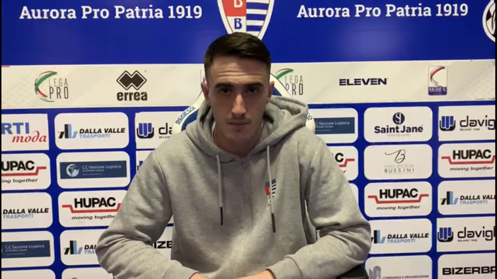 Pro Patria, il ritorno di Lombardoni dopo un anno è emozione pura: «Finalmente, grazie ai tifosi e ai compagni»