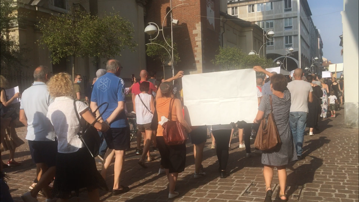 Le immagini della protesta e del corteo
