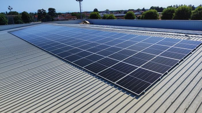 L'impianto fotovoltaico della scuola Benedetto Croce