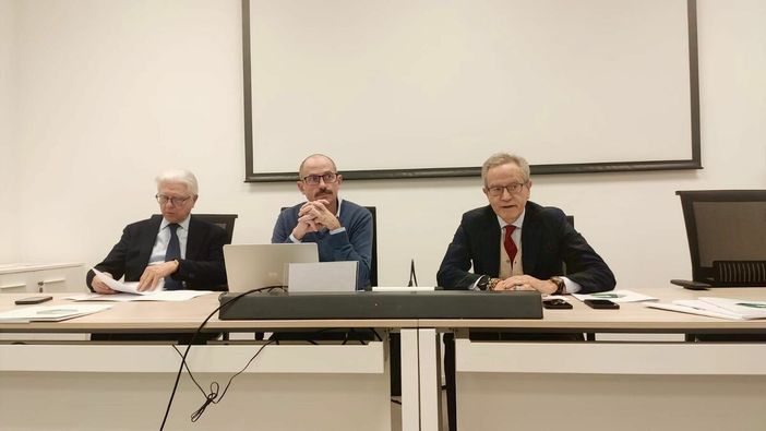 I vertici di Coinger alla conferenza stampa tenutasi stamattina I vertici di Coinger alla conferenza stampa tenutasi stamattina