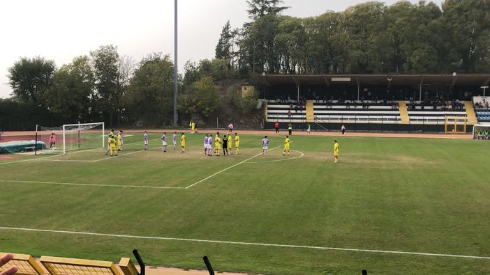 Legnano, crollo sul campo del Derthona