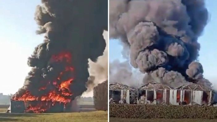 L'incendio al campo volo di Cogliate (foto da IlSaronno.it) L'incendio al campo volo di Cogliate (foto da IlSaronno.it)
