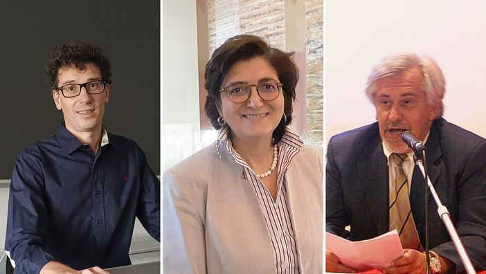 Da sinistra: i professori Giovanni Veronesi, Licia Iacoviello e Marco Ferrario del Centro Epimed dell’Università dell’Insubria