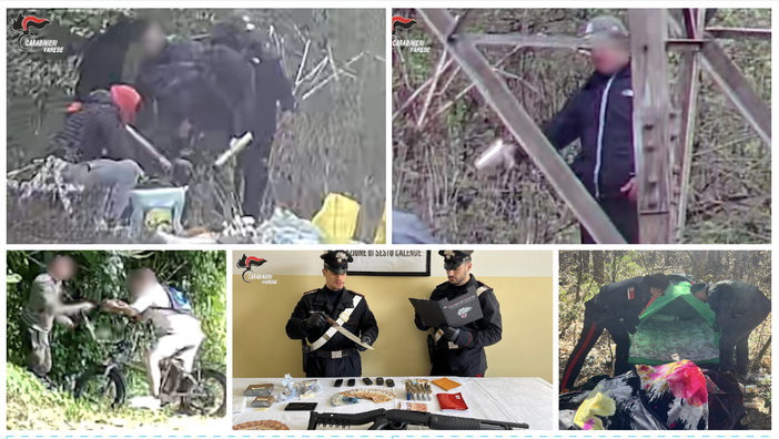 VIDEO. Nei boschi dello spaccio tra Sesto e Mercallo documentate 11mila cessioni di droga. Trovato anche un fucile a pompa VIDEO. Nei boschi dello spaccio tra Sesto e Mercallo documentate 11mila cessioni di droga. Trovato anche un fucile a pompa