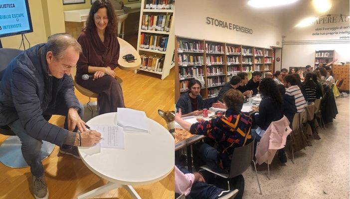 Il sindaco Antonelli e l'assessore Maffioli firmano il patto di cogestione Il sindaco Antonelli e l'assessore Maffioli firmano il patto di cogestione