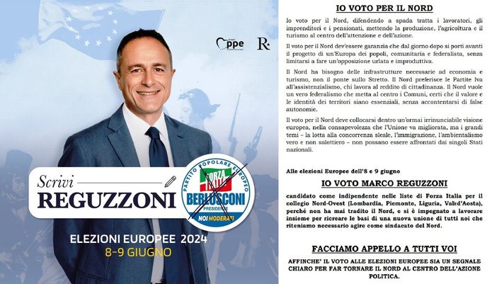 Elezioni Europee, l'appello dei mille per Marco Reguzzoni a difesa del Nord. Tra i firmatari Leoni, Pagliarini, Bonomi e Bastoni Elezioni Europee, l'appello dei mille per Marco Reguzzoni a difesa del Nord. Tra i firmatari Leoni, Pagliarini, Bonomi e Bastoni