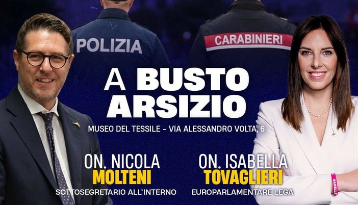 Decreto sicurezza, il sottosegretario Molteni a Busto per fare il punto sulle nuove norme