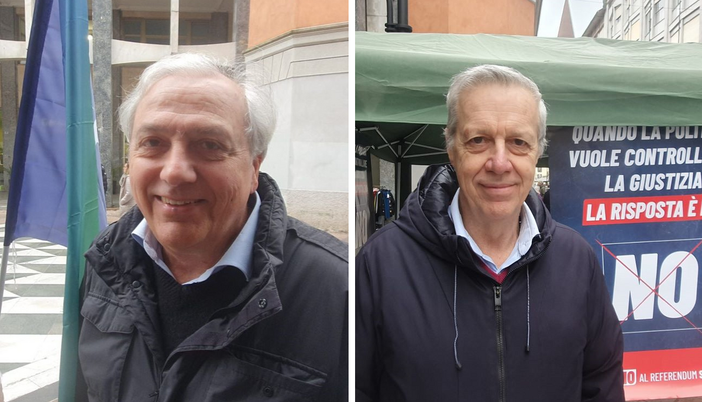 Da sinistra, Franco Binaghi (Azione) e Luigi Genoni (Movimento 5 Stelle)