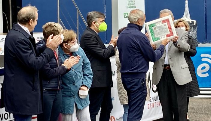 Alla memoria di Pietro Magistrelli: lo scambio di doni tra Anffas e “Binda” alla Tre Valli Varesine
